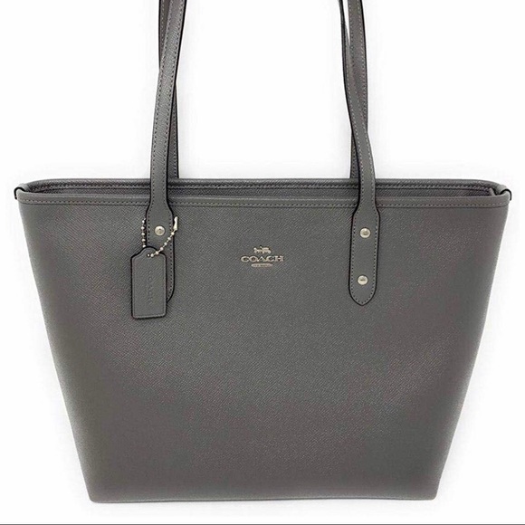 Coach Handbags - NWT Coach City Zip Tote in heather grey 🤩